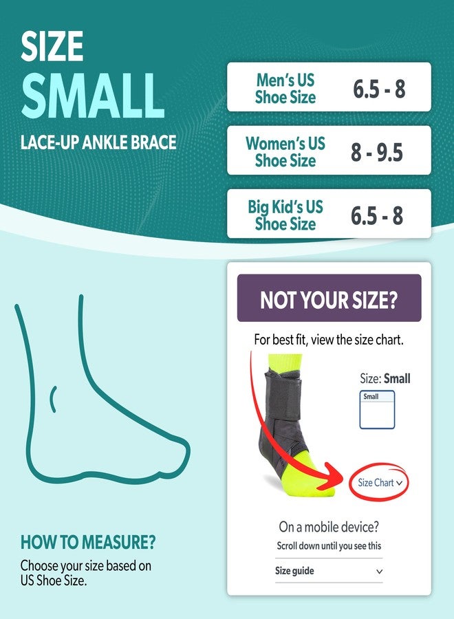 بريس أبيليتي دعامة الكاحل للأطفال من BraceAbility برباط - ضمادة داعمة للقدم الملتوية على شكل الرقم 8 للأطفال والشباب النشطين، والأطفال في الرياضة، وحماية كرة السلة، والجمباز، وكرة القدم، والكرة الطائرة (صغير) - Image 2